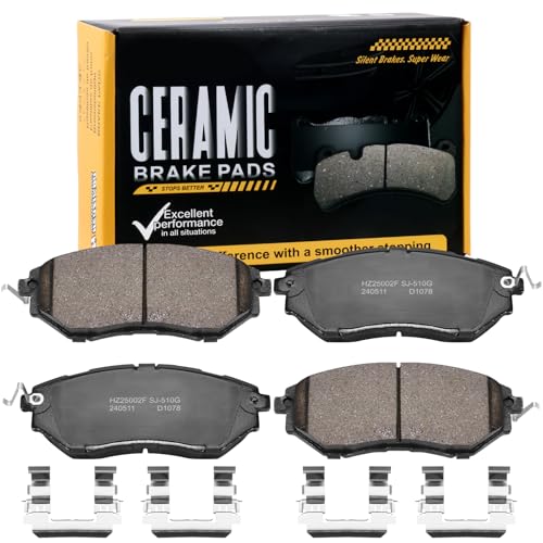 Image of D1078 Front Ceramic Brake Pads Kit Fit For Subaru Legacy 2005-2019, For B9 Tribeca 2006-2007, For Tribeca 2008-2014, For Outback 2010-2019, For Forester 2014-2018, For WRX 2015-2021