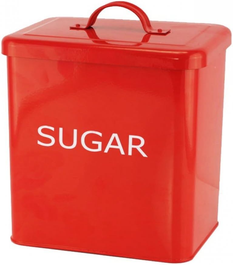 Red Kitchen Canister - Sugar