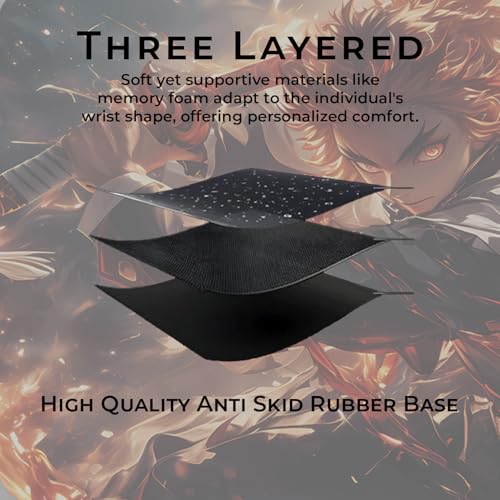 Image of BESTOR Mouse pad with Precise Cut Edges, Waterproof Surface & Non-Slip Rubber Base Stitched Edges Gaming Mouse Mat for Laptop (60cmx34cm)