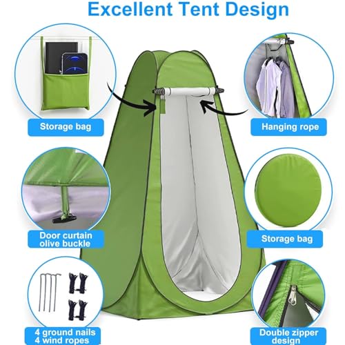 Portable Toilet Kit with Pop-Up Tent