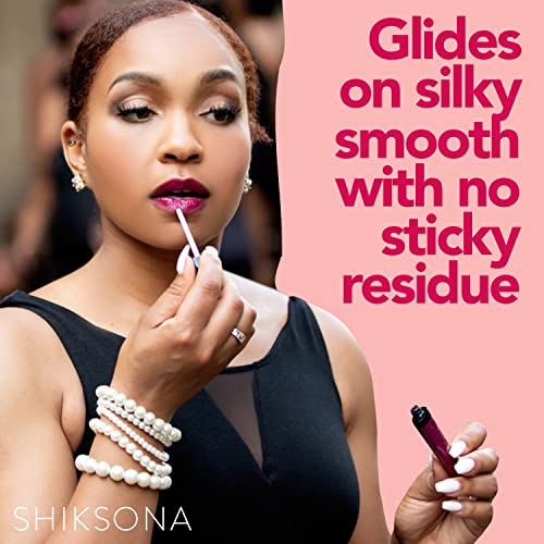 Shiksona High Shine Lip Gloss | Hydrating, Vegan, High Pigment, Non-Sticky Lipgloss In A Timeless, Universal Color | Sexy Self-Starter (Candy Apple Red) #TOP2