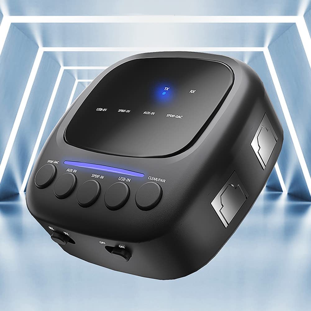 SPDIF Bluetooth 5.2 Audio 3.5Mm Aux Optique StéRéO RéCepteur Transmetteur Adaptateur pour TV Voiture Haut-Parleur Amplificateur