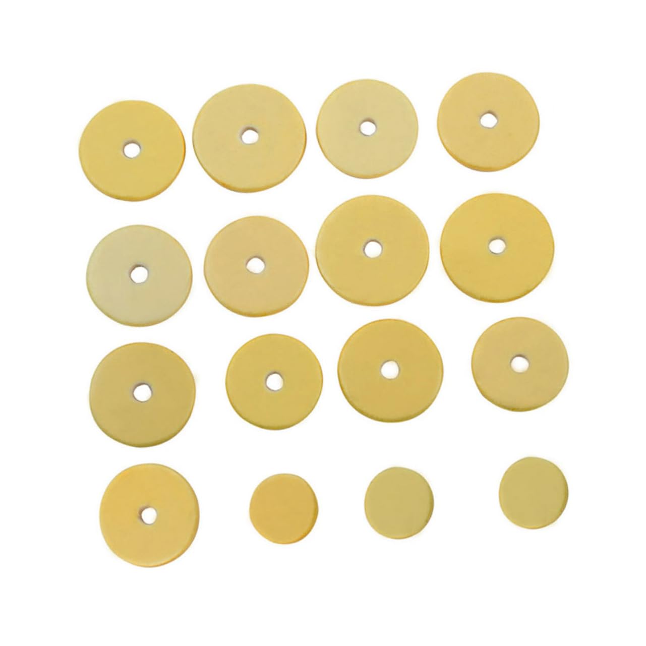 Yardwe 16 1 Flute Pad Replacement Light Yellow Flute Maintenance Tool for Efficient Repair Includes Durable Pads with Tight Seals for Woodwind Instruments