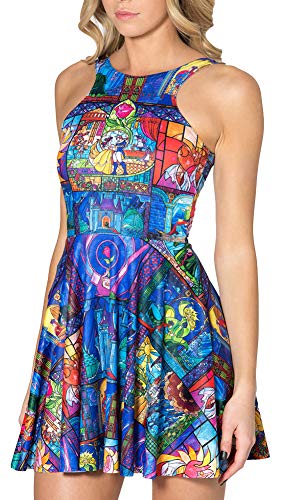 Image of Sister Amy Printed Elastic Sleeveless Shaping Breathable Camisole Skater Dress