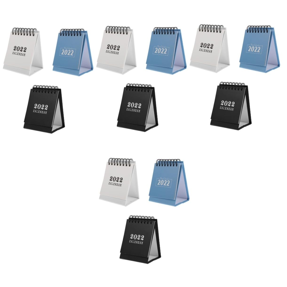 Tofficu 12pezzi Calendario Da Tavolo Varie Colorazioni Planner Per Ufficio e Casa Design Elegante e Funzionale Per Organizzazione e Programmazione Attività Materiale Resistente e Stabile