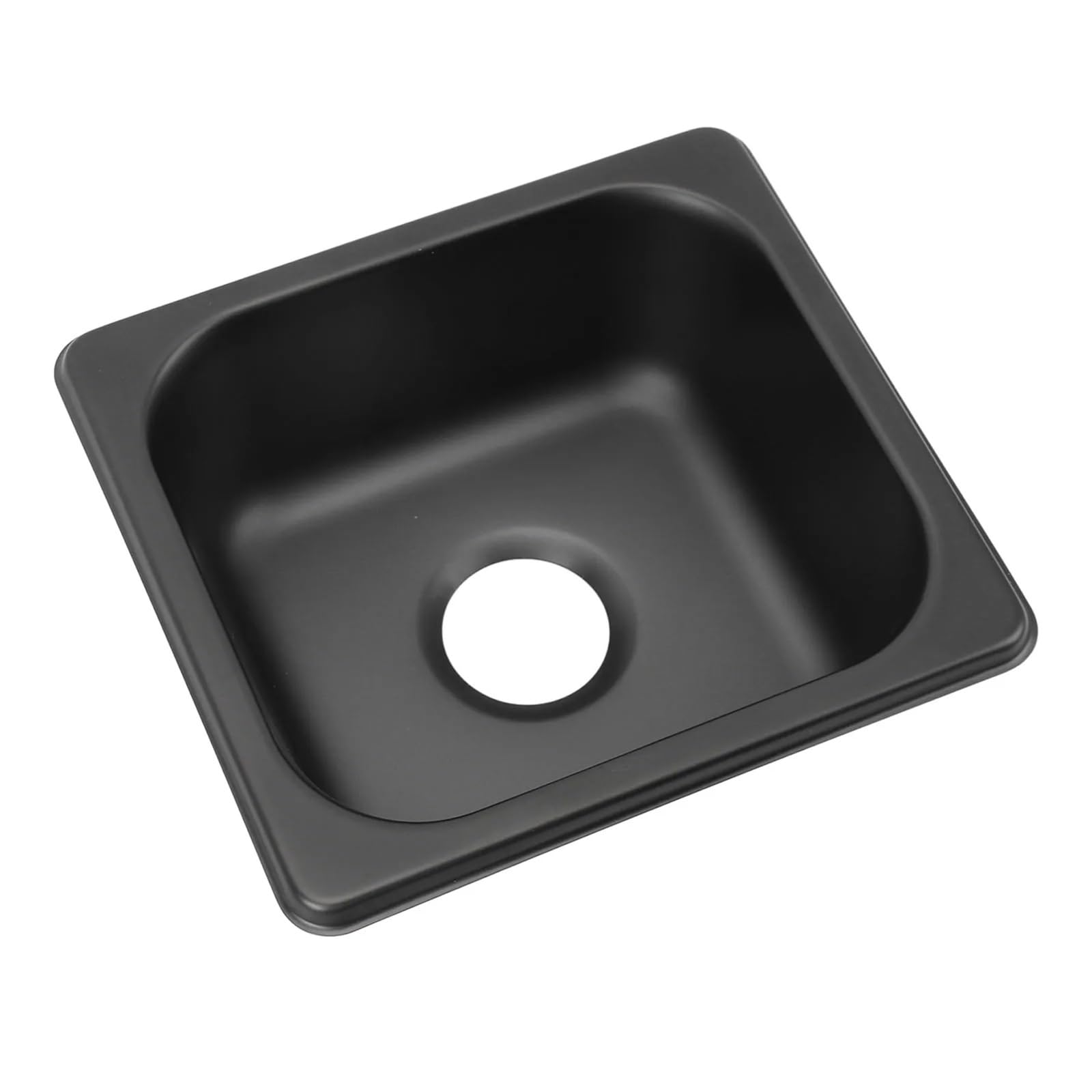 Yonmledo Black Rv Stainless Steel Wash Sink 175 X 160 X 70Mm Rv Sink 304 Stainless Steel Electroplated Drop In Bar Sink For Boat Caravan Rv Camper