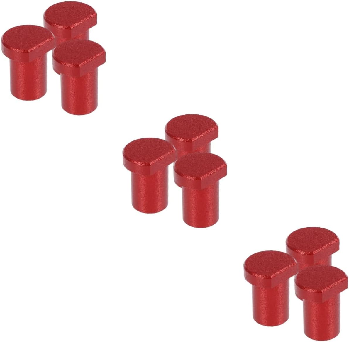 Housoutil 9pcs Workbench Dog Clamp Aluminum Stop Blocks for Woodworking and Hold-downs for Cutting and Sanding Workbench