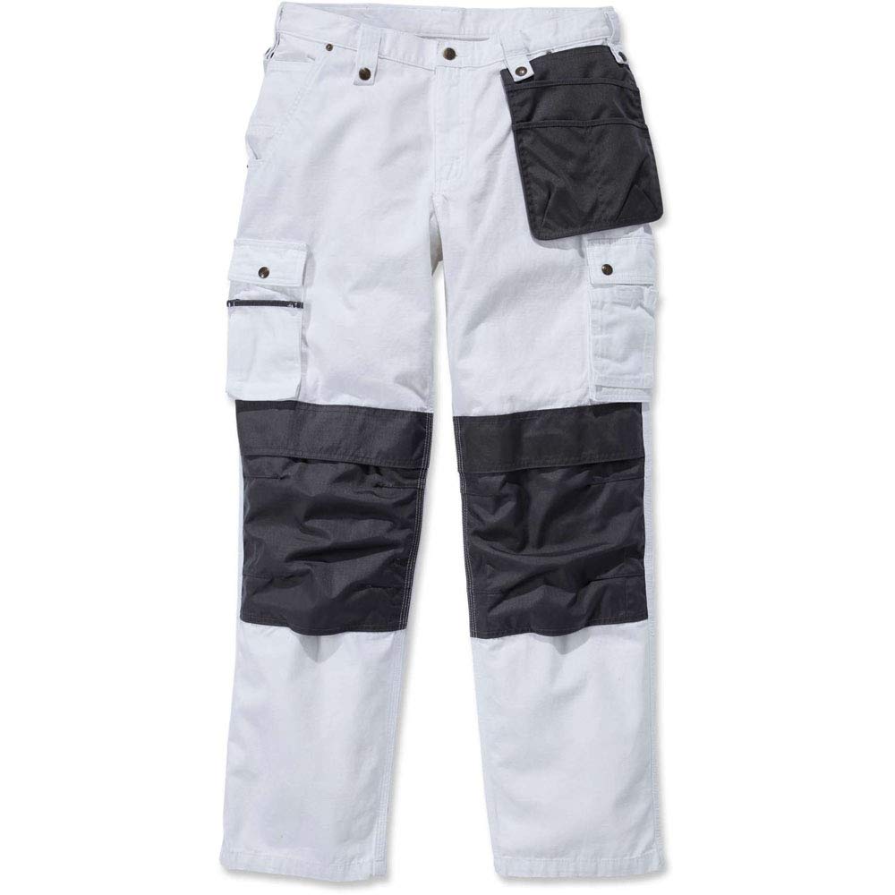 Carhartt .100233.100.S413 Multi Pocket Ripstop Men Pant, White, W34/L34 Size