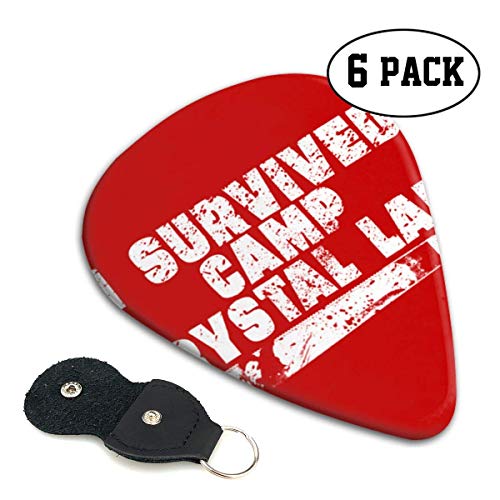 Sobreviví Camp Crystal Lake Elecciones de guitarra de celuloide coloridas y elegantes