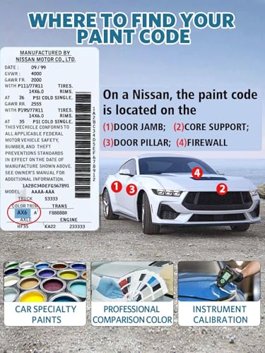 Image of KH3 Black Obsidian /Super Black Touch Up Paint for Nissan, Exact Color Match Car Paint Scratch Repair Remover Pen Kit Quick & Easy Fix Vehicle Chips and Auto Nicks Scuff
