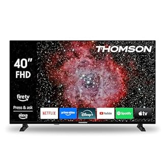 Thomson TV 40 Pollici (100 cm) FHD Smart Fire TV, Controllo Vocale Alexa, Triplo Tuner (DVB-T/T2/C/S/S2), Dolby Audio, DTS Virtual:X, HDR10, AirPlay, WiFi, Bluetooth, HDMI - 40FF2S34