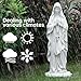 VChymm Virgin Mary Praying Statue 31.49 Inch Tall Outdoor Garden Religious Garden Statue Mary Statue Outdoor Yard Patio Deck Home Entryway Hallway Sculpture Magnesium Oxide Stone （White Virgin Mary）