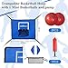 GemonExe Trampoline Basketball Hoop Attachment,Includes2 Mini Basketball and Pump, Universal Basketball Hoop for Trampoline,Easy Installation|Waterproof|Soft Materials|Breakaway Rim|Safe Dunking