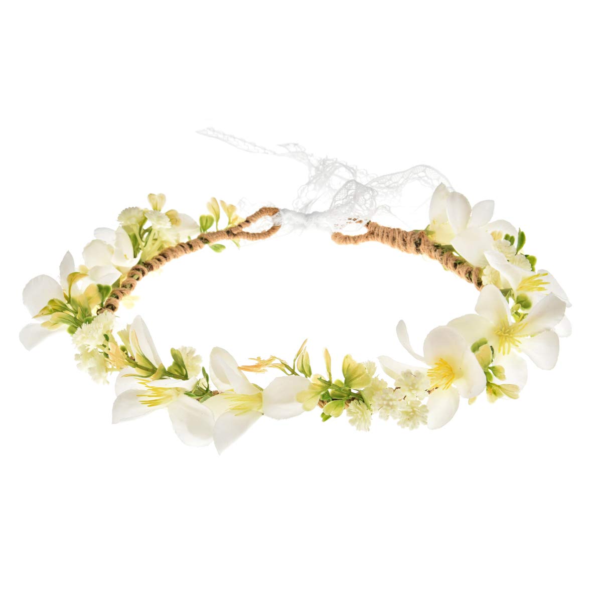 DDazzling Flower Girl Crown Bride Floral Crown Bridesmaid Headpieces Halo Photo Props