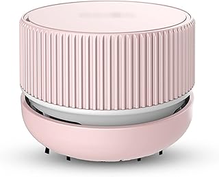 JSSEVN Mini limpiador de mesa portátil de esquina para escritorio, mini barredora para el hogar, inalámbrico, color rosa