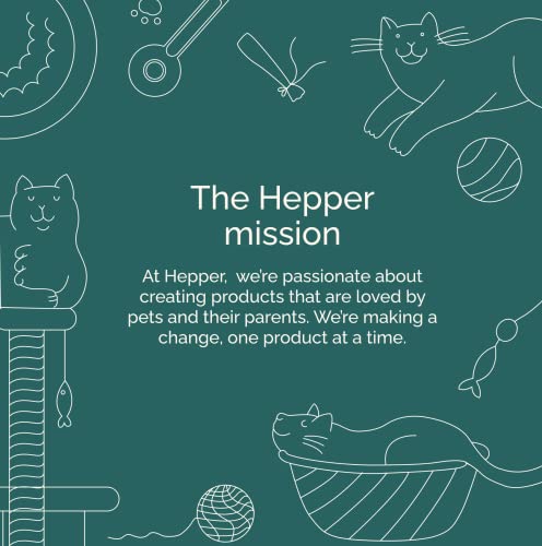 Hepper Advanced Bio-Enzyme Pet Stain & Odor Eliminator Spray - Smell, Stain & Urine Remover For Cats, Dogs & Other Animals - 32Oz Spray Safe For The Home - For Use On Couches, Carpets, Litter Boxes, Beds, Etc. #TOP6