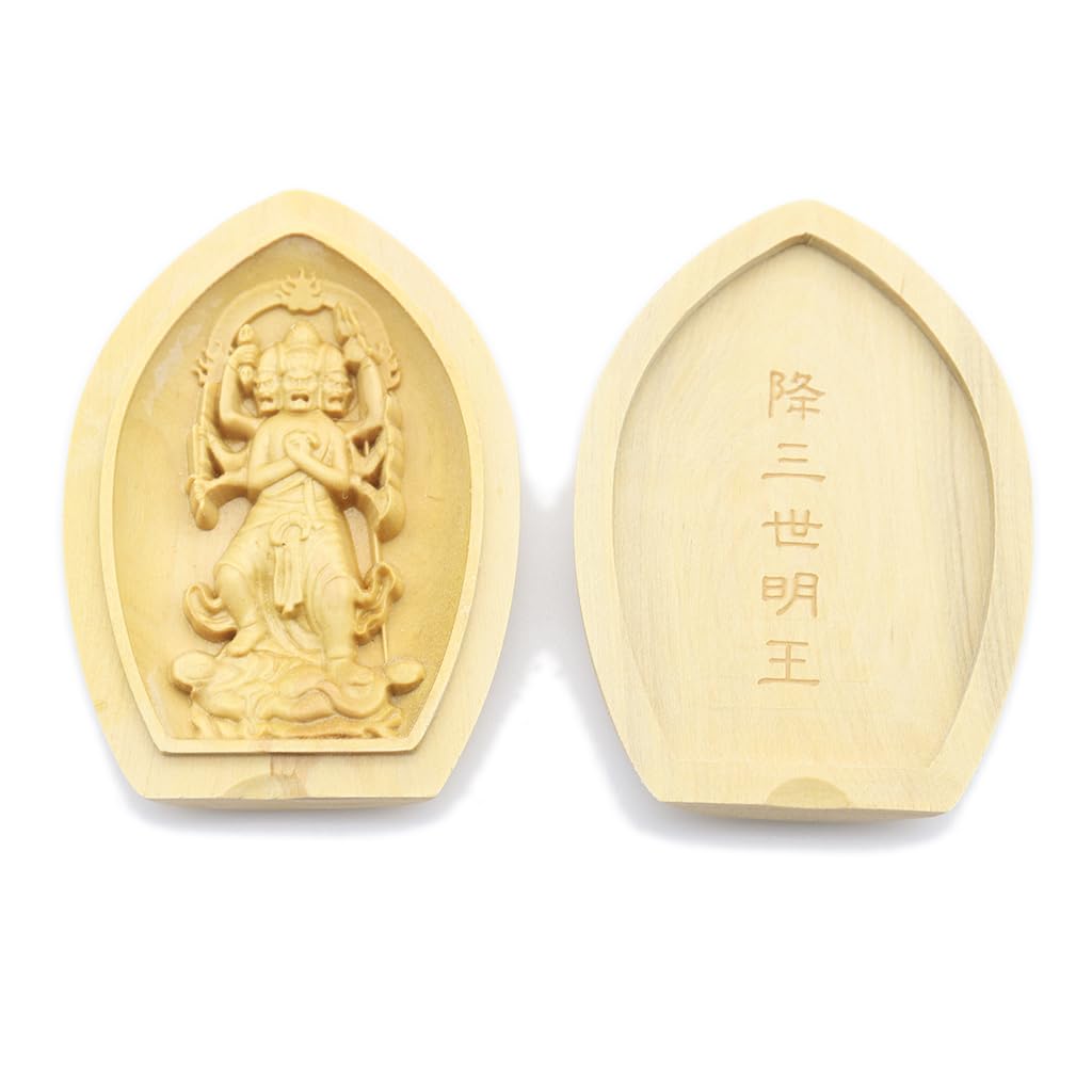 Amazon｜栗田こだわり仏像 【守り本尊】 降三世明王(蓮華形香合