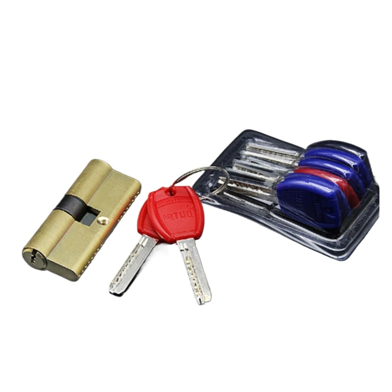 Iulgfsc 80(37.5 42.5) Upvc Door Locks， 65-105Mm Door Cylinder Hardware Offset Lock Ab Key Entrance Brass Extended Core