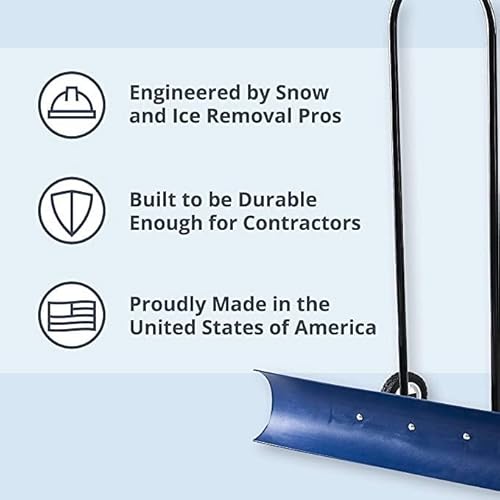 The Snowcaster 30SNC 36-Inch Bi-Directional Wheeled Snow Shovel Pusher And Barn Shovel thumb #4