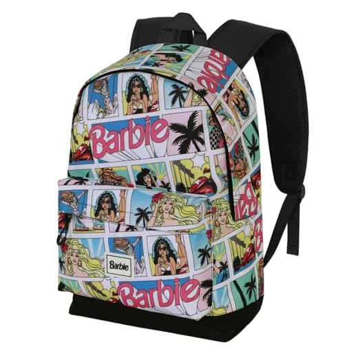 Karactermania Barbie Comic-Mochila HS FAN 2.2, Multicolor, 31 x 44 cm, Capacidad 24 L