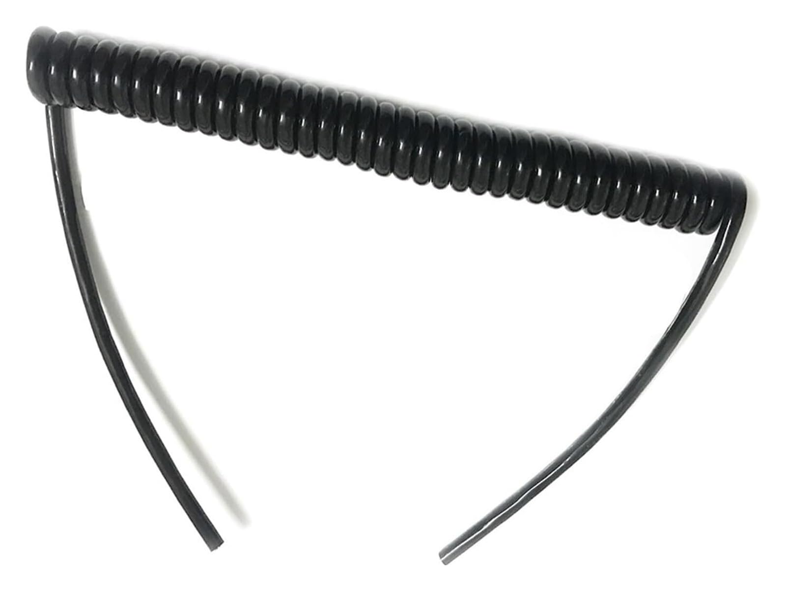 Cavo telefonico Cavo di alimentazione flessibile a spirale, cavo di alimentazione a spirale nero a 4 poli, filo estensibile quadrato da 0,5 mm, lunghezza 1 metro, 2 metri, 3 metri(Stretch 2 meter)