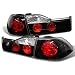 For 2001-2002 Honda Accord 4-Door Sedan JMD Black Tail Brake Lights Rear Lamps Pair