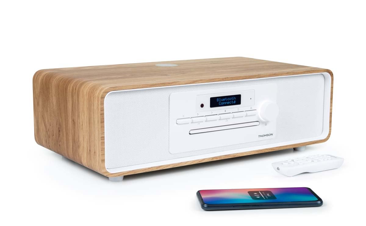 Microsistema Bluetooth - THOMSON - CD/MP3/USB/Radio FM/DAB+ - 75W - Display LCD - Telecomando