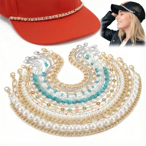 Hat Chains Bulk 20 Pcs Trucker Hat Chains and Charms Assorted Styles