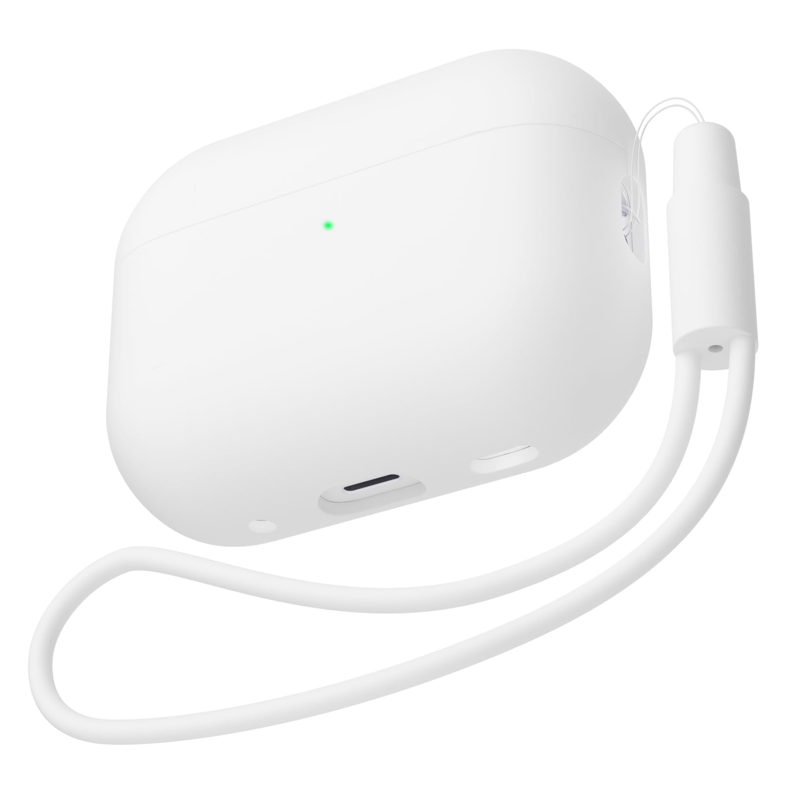 Compatible con Airpods Pro 2 (2022), Anti-rasguños Ultradelgada Fundas Protectora de Silicona para AirPods Pro 2.ª Generación, LED Visible Frontal (Blanco) - 3