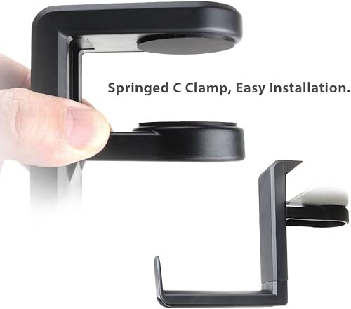 Miniatura 4 de Soporte de gancho para auriculares de PC para juegos regalo de San Valentín soporte para auriculares con abrazadera de brazo ajustable y giratoria