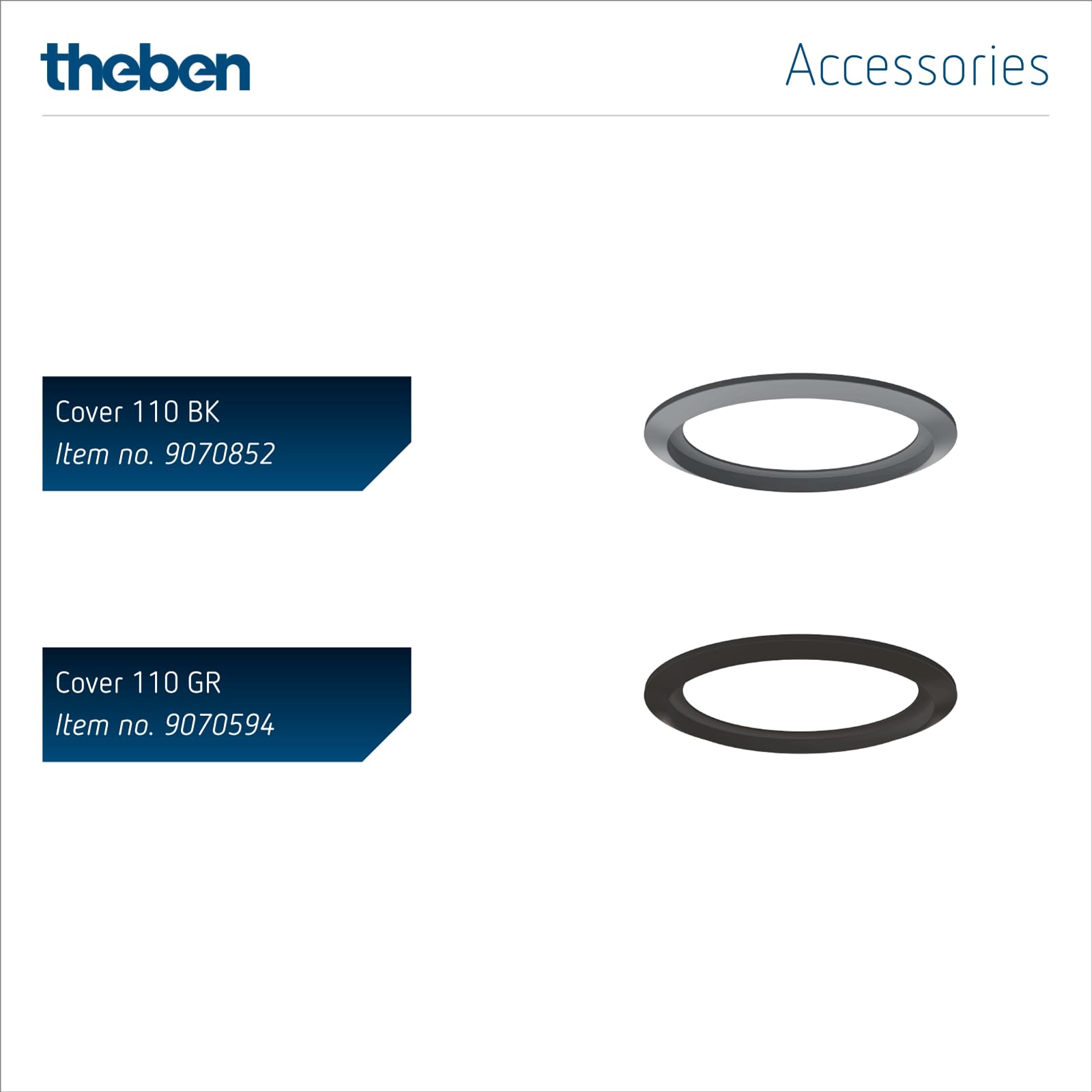 Theben 1030560 theMova S360-100 DE rilevatore di movimento PIR 360° 8 m | incasso a soffitto, 1 canale, 250 W LED, IP 54, 10 s - 60 min, misurazione luce mista, Teach-in, preimpostato, bianco