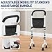 YIBEICO Upgraded Mobility Stand Assist Aid for Elderly, Adjustable Walking Cane for Seniors and People with Limited Mobility