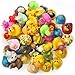 Kicko Rubber Ducks - 50 Assorted Pieces - 2 Inches - for Kids, Party Favors, Birthdays, Baby Showers, Baby Bath Toys, Bath Time, Easter Party Favors, and More - 50 Pack