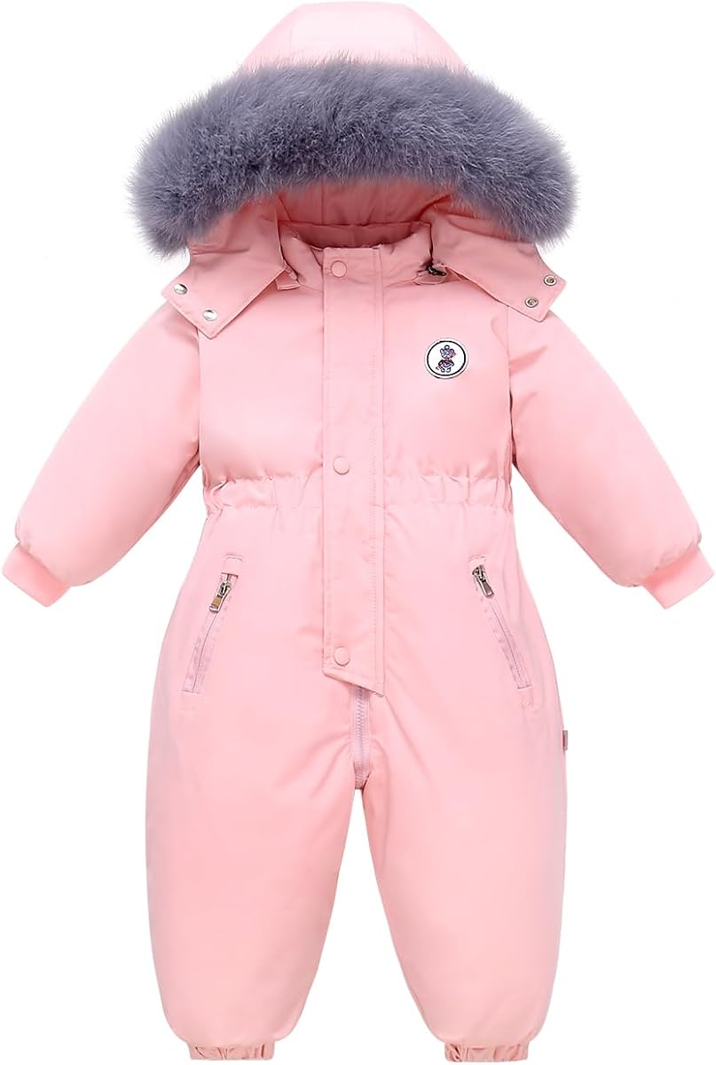 Baby Boy Snowsuit Coat Toddler Girl Winter Jacket Kid Fleece Snow Suits Clothes