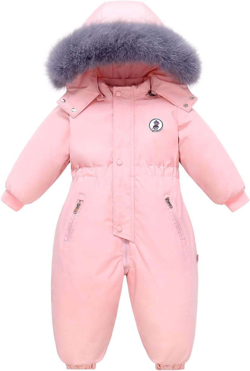 Baby Boy Snowsuit Coat Toddler Girl Winter Jacket Kid Fleece Snow Suits Clothes