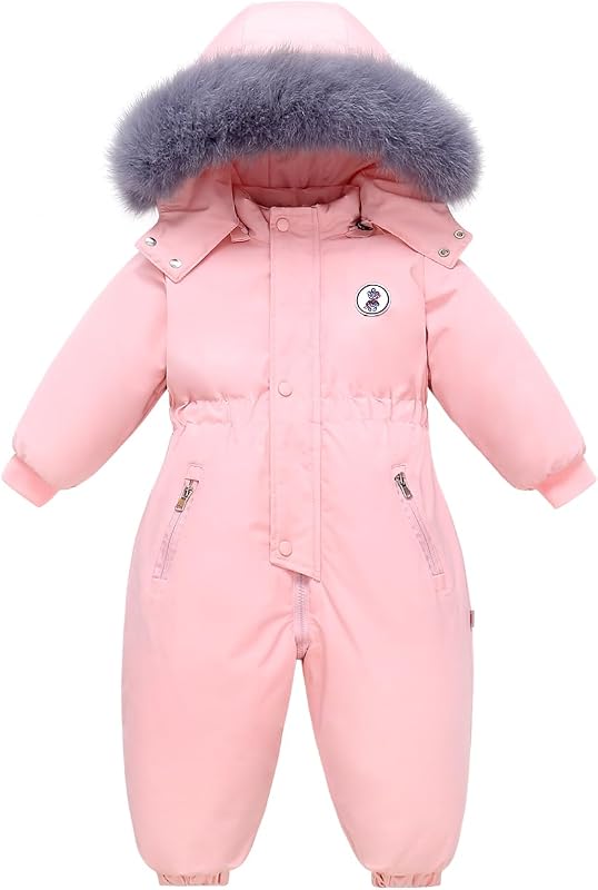 Baby Boy Snowsuit Coat Toddler Girl Winter Jacket Kid Fleece Snow Suits Clothes