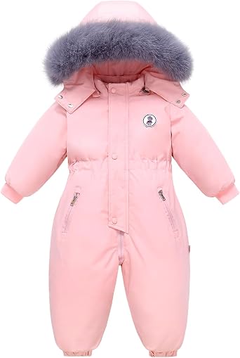 Baby Boy Snowsuit Coat Toddler Girl Winter Jacket Kid Fleece Snow Suits Clothes