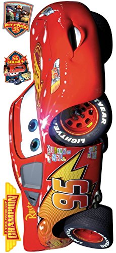 Roommates Rmk1518Gm Disney Pixar Cars Lightning Mcqueen Peel And Stick Giant Wall Decal 16 Inch X 38.5 Inch #TOP2