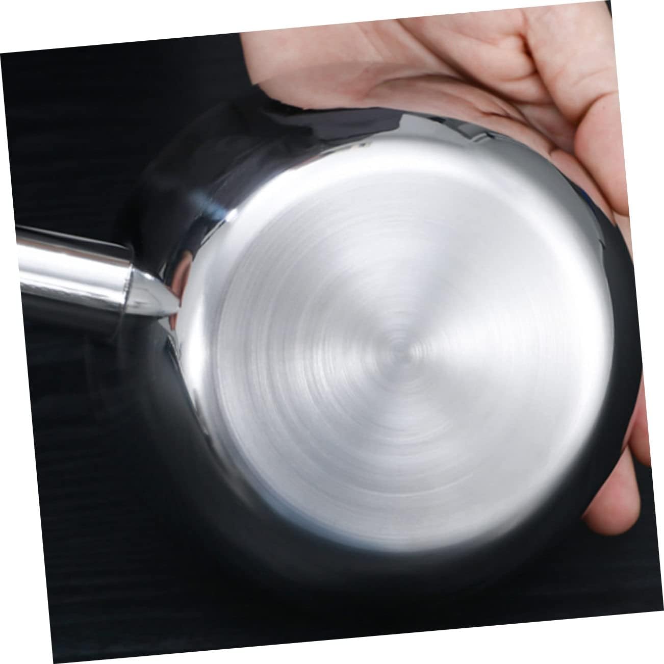 1pc Thickened Stainless Ladle Long Reach for Garden Watering Bailer Smooth Spout Ergonomic Handle Kitchen Tool