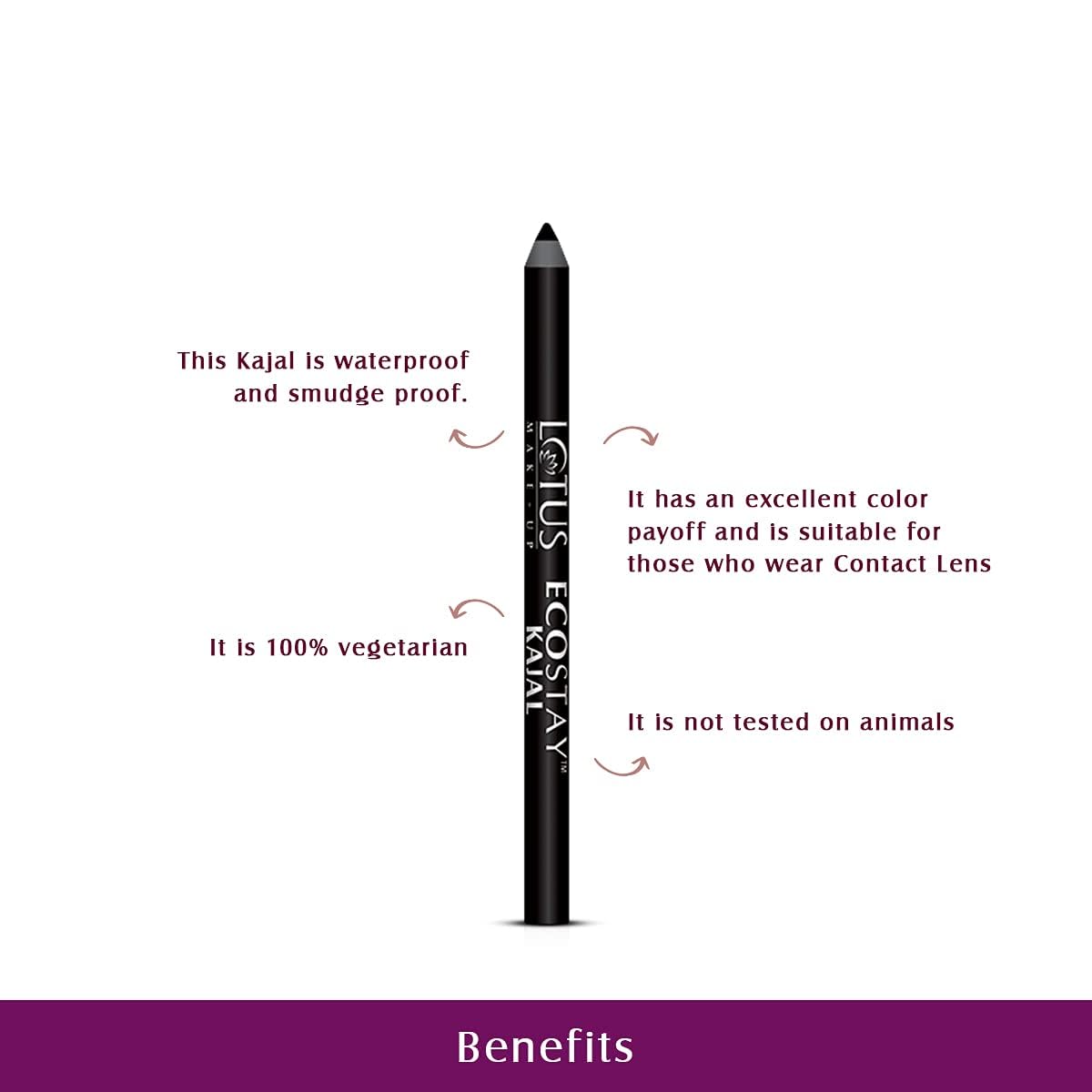 Lotus Makeup Instant Beauty Combo | XpressGlow Day Cream Royal Pearl SPF 25 | Ecostay Kajal Pencil Stick Black | 2 Product Combo | 34g 1