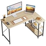 【Spezielles L-förmiges Design】 Kompakt in der Größe, aber nicht winzig, mit verstellbaren Regalen, können Sie den Platz auf dem Schreibtisch voll ausnutzen und Akten und Bücher in Reichweite bekommen. Noch wichtiger ist, dass das einzigartige Aussehen Ihr Heimbüro lebendiger macht.