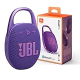 JBL Clip 5 - Ultra-Portable, Waterproof & Dustproof Bluetooth Speaker, Big Pro Sound with Punchy bass, Integrated Carabiner, Up to 12 Hours of Play, Made in Part with Recycled Materials (Purple)