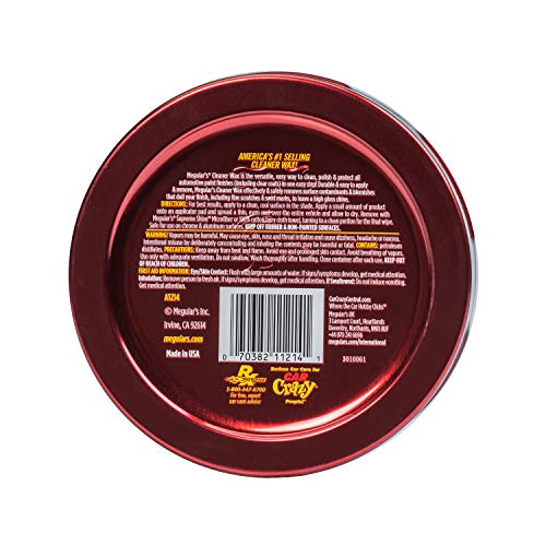 Meguiar's Cleaner Wax, Easy-to-Use Paste Wax that Removes Light Defects, Protects Single Stage Paint/Clear Coat, and Leaves a Glossy Shine in One Step, 11 Oz - Image 3