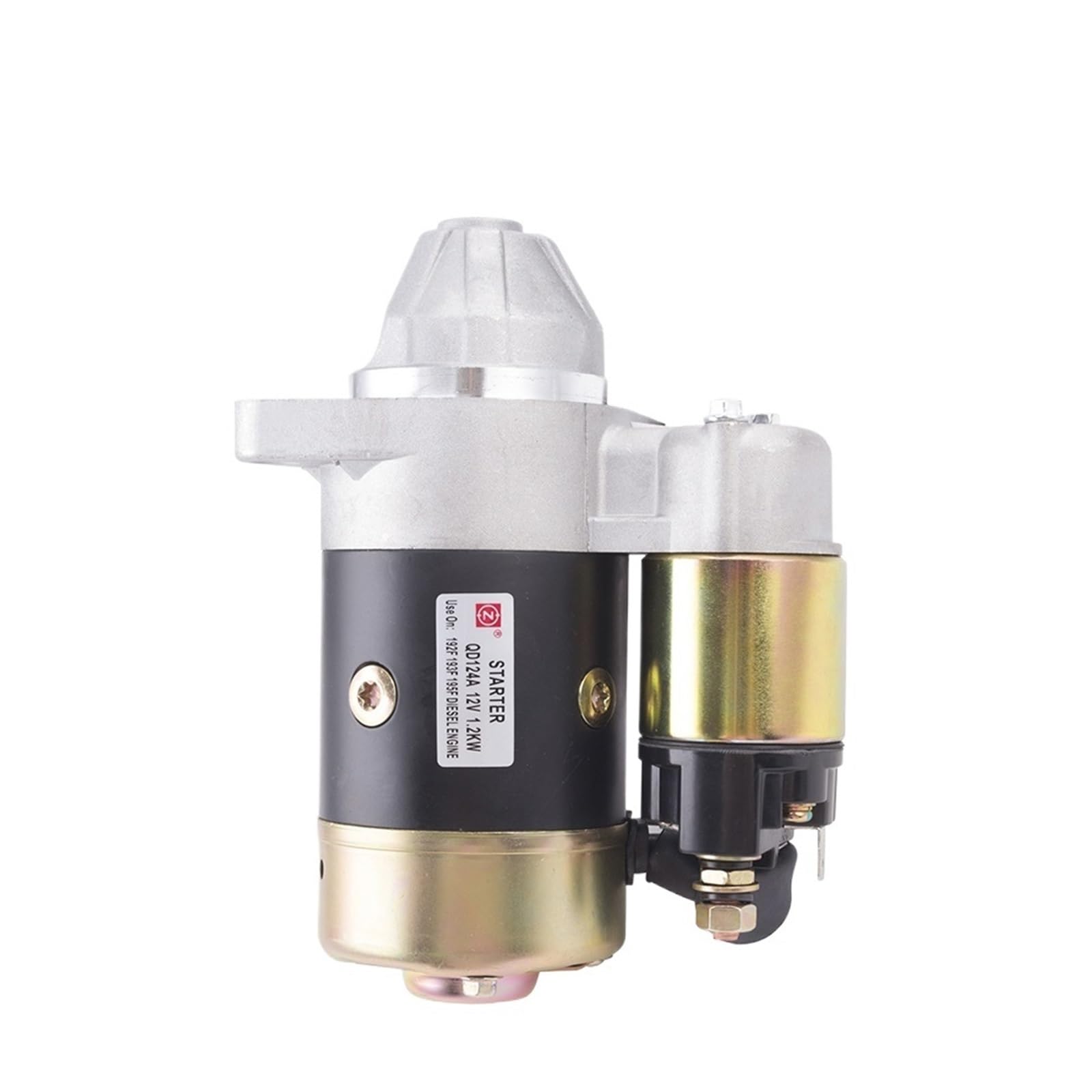 EKFBQBGW QD124A 12V 1.2KW Diesel Generator Engine Starter electronic starter QD114A Copper Wire electronic starter Fast Start Genset Parts QD124FS(1.2KW 12V QD124A)