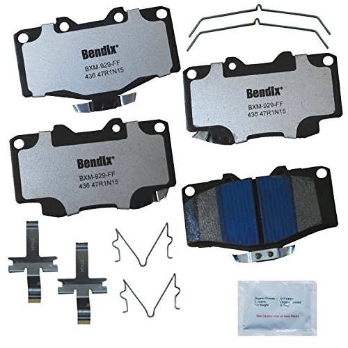 Image of Bendix Fleet Metlok MKD436FM Semi-Metallic Front Brake Pads for Toyota 4Runner 1991-1988, 4Runner 2000-1996, Pickup 1995-1988