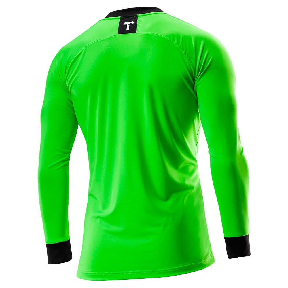 T1TAN Torwarttrikot - Fußballtrikot für Torhüter - Langärmliges Trikot für Herren, Damen und Jugendliche - Farbe grün - Größe XL