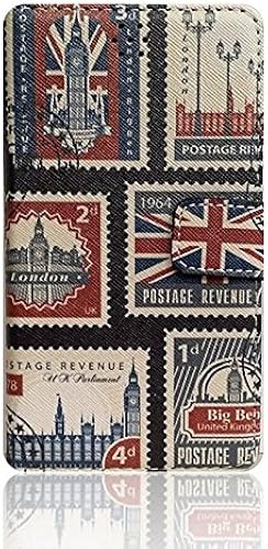  UNIVERSALE    per VERNEE THOR Per VERNEE THOR 5 0  CUSTODIA COVER FLIP LIBRO STAND GEL SILICONE TPU PORTAFOGLIO  LONDON BANDIERA FRANCOBOLLI 