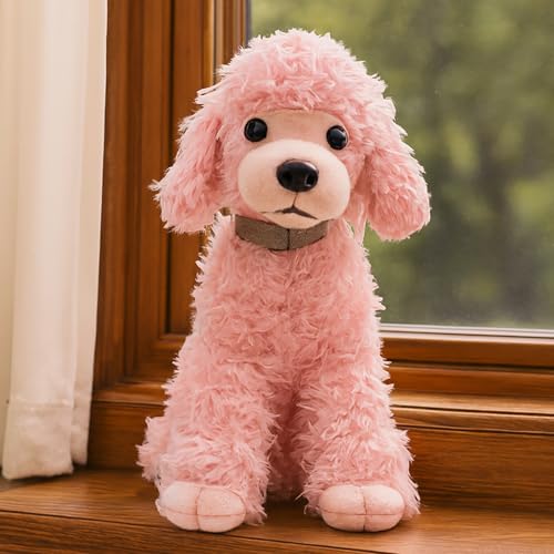 Image of Pink Dog Soft Toy for Kids Stuffed Soft Toy with Cute Hug-Friendly Plush for Babies, Toddlers & Children Safe, Lightweight & Easy to Clean (36CM)
