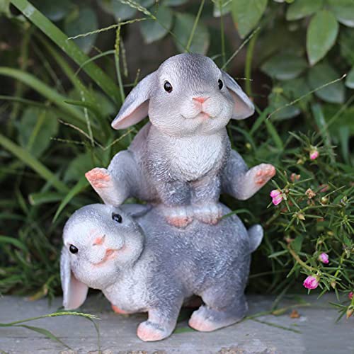 LxRx9 花壇の置物 ガーデニング アニマルオブジェ 愛らしい タイプ オーナメント 雑貨 ウサギ インテリア オブジェ 庭 置物 動物 玄関 飾り 兎 ウサギ 庭のオーナメント ウサギ置き物可愛い お庭がにぎやか 展示用 DIY 飾りもの F 室内の飾り