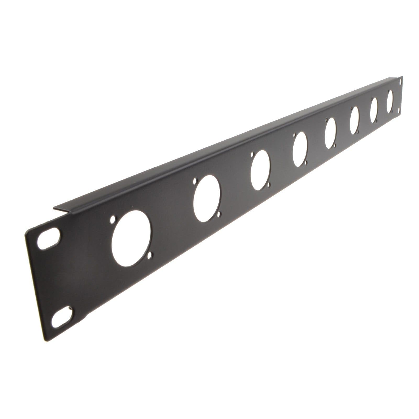 XLR/PA Microphone 8 Hole D Type 1U 19 inch Rack Montage Plate/Flight Valise Panneau [1U - 8 Hole]